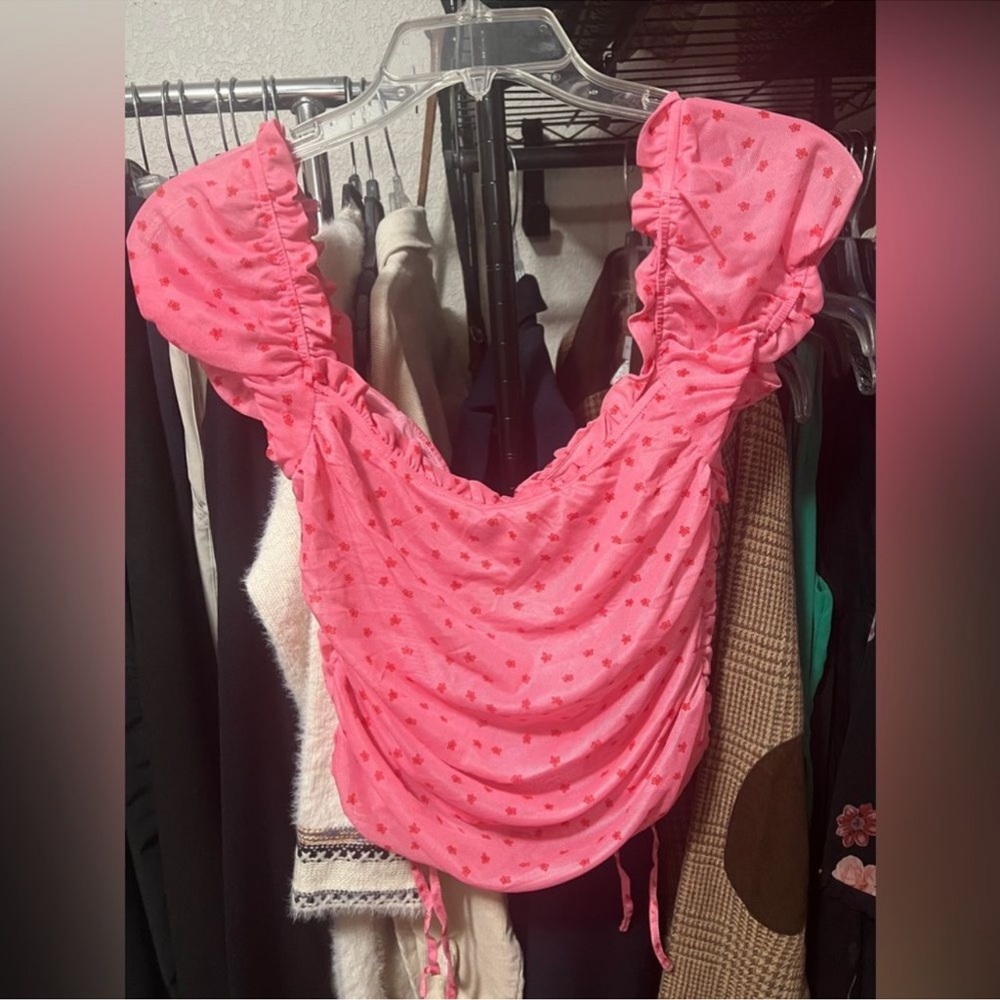 Tiger Mist Toronto Ruched Crop Top - Picture 3 of 6